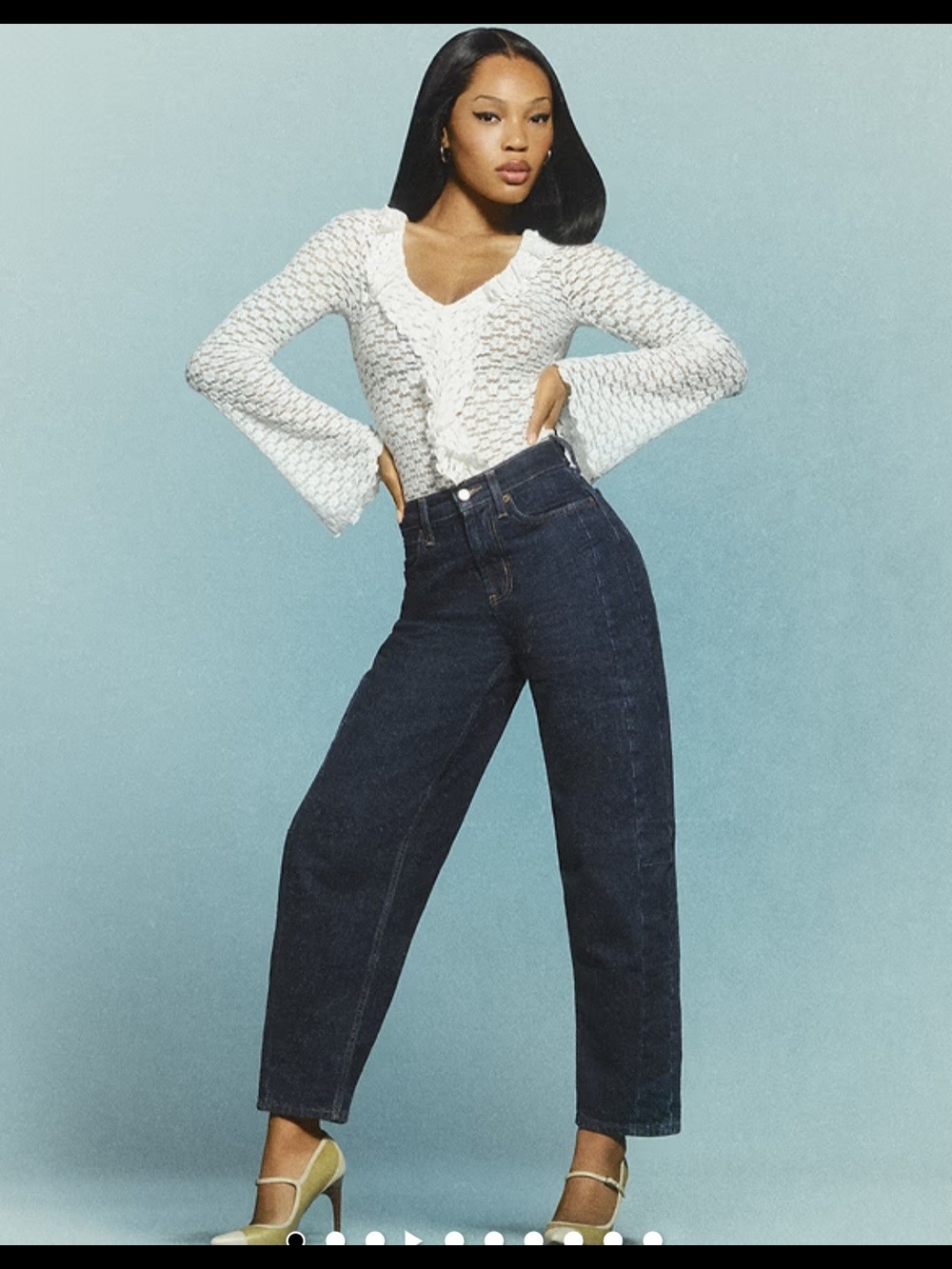 Old Navy High Wasted Baggy Barrel Ankle Jeans